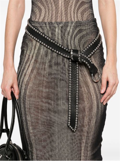 Spiral Printed Mesh Long Skirt JEAN PAUL GAULTIER | 2534FJU166T587000203